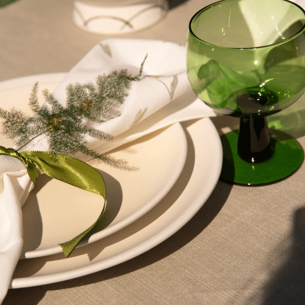 Sines | Dinner plate beige satin