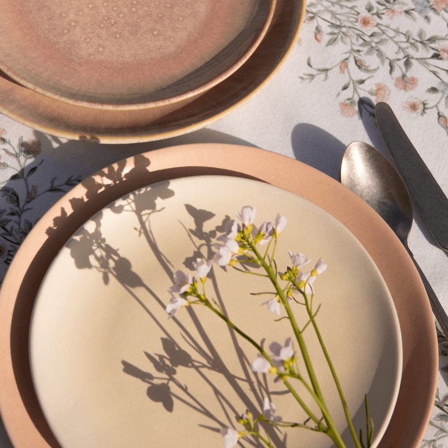 Set Sines | Side Plate Beige Satin