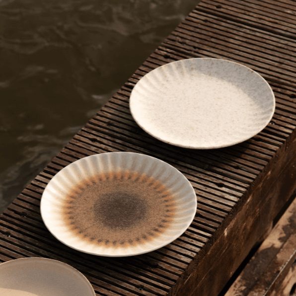 Set Mecco | Dinner Plate Beige Satin