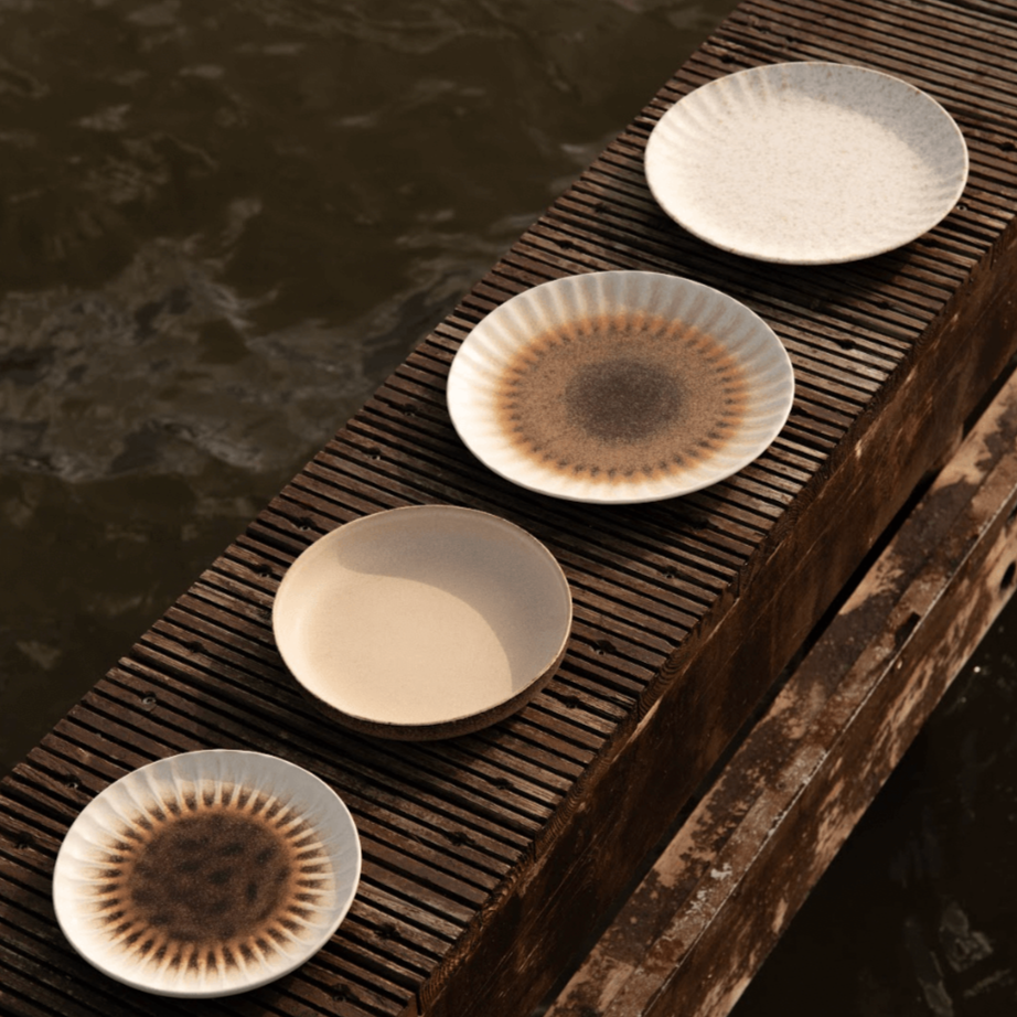 Set Colares | Dinner Plate Brown Satin