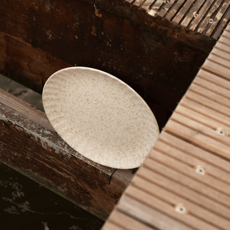 Mecco | Dinner Plate Beige Satin