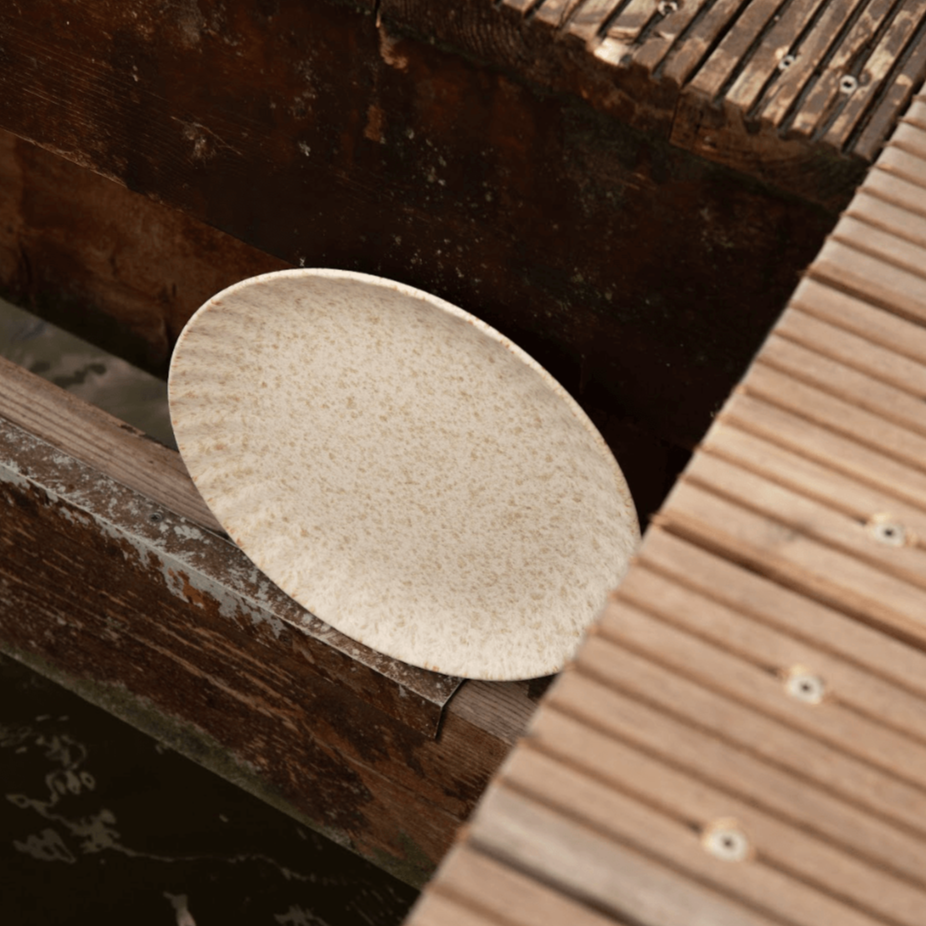 Set Mecco | Dinner Plate Beige Satin